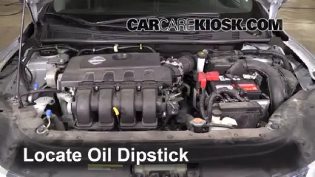 2013 Nissan Sentra SV 1.8L 4 Cyl. Oil Check Oil Level